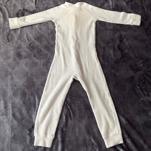 Organic cotton sherpa sleeper for toddlers, size 4T-5T. Made in USA! - Picture 2 of 9